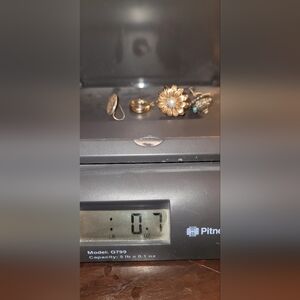 .7 oz Silver And Turquoise Scrap Jewelry Or For Resale